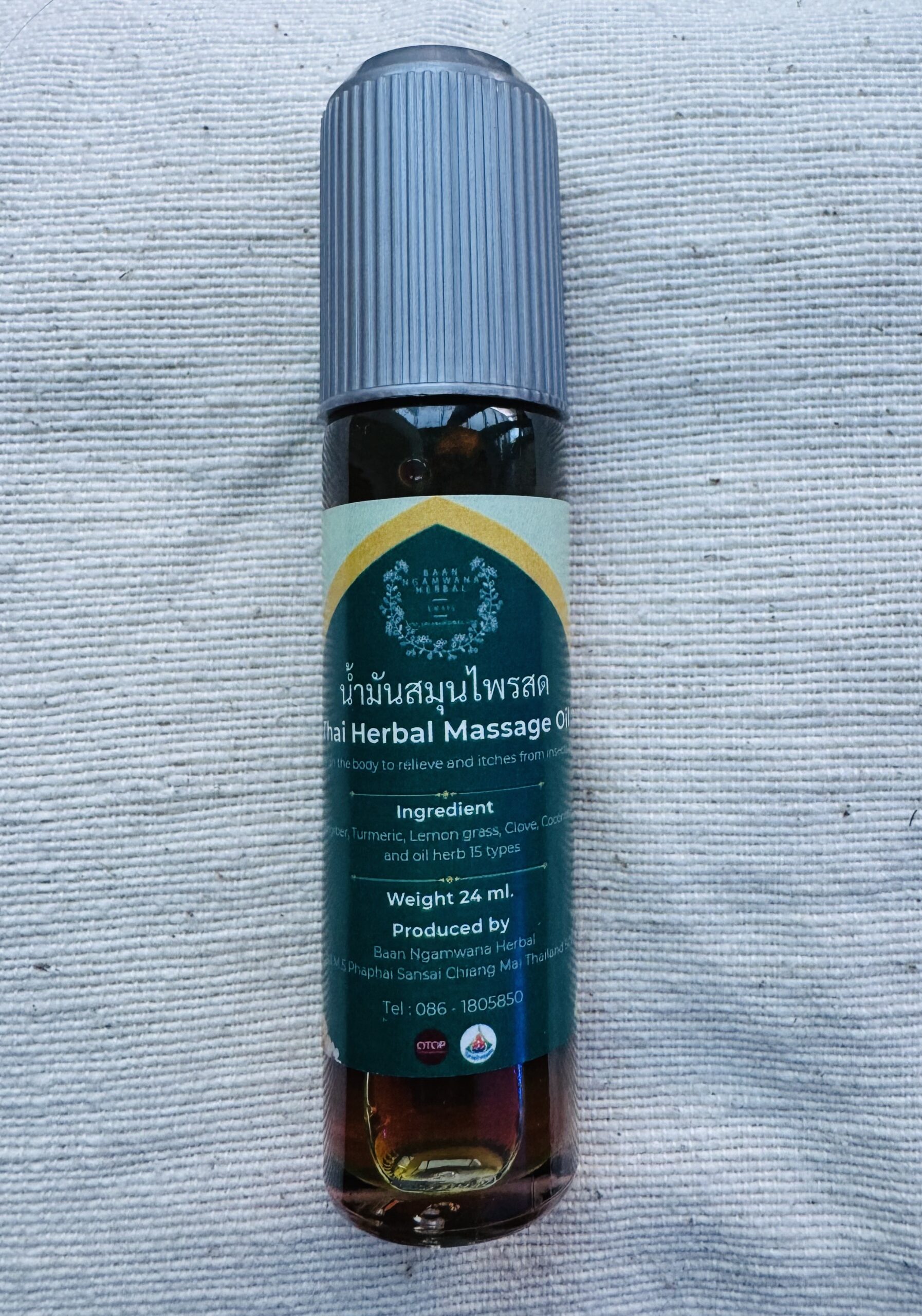 Thai Herbal Massage Oil (24ml) – Natural Relief for Aches and Everyday Discomfort