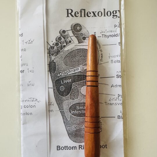 Wooden Reflexology Massage Stick – Traditional Acupressure Tool for Foot & Body Massage