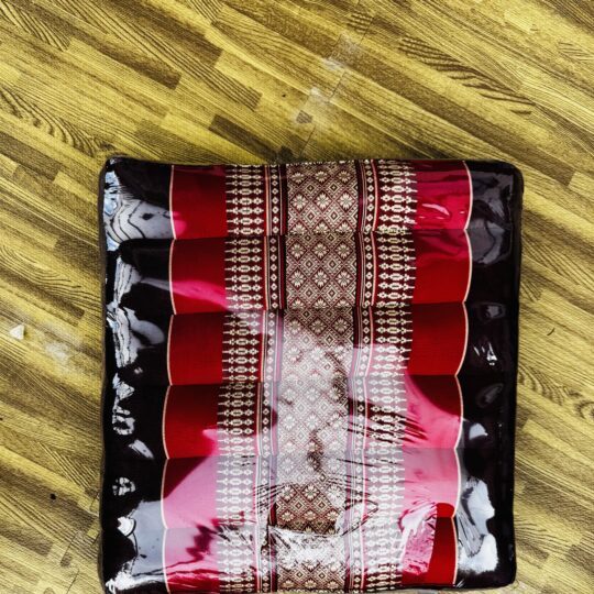 Thai Kapok Square Floor or Seat Cushion - Red